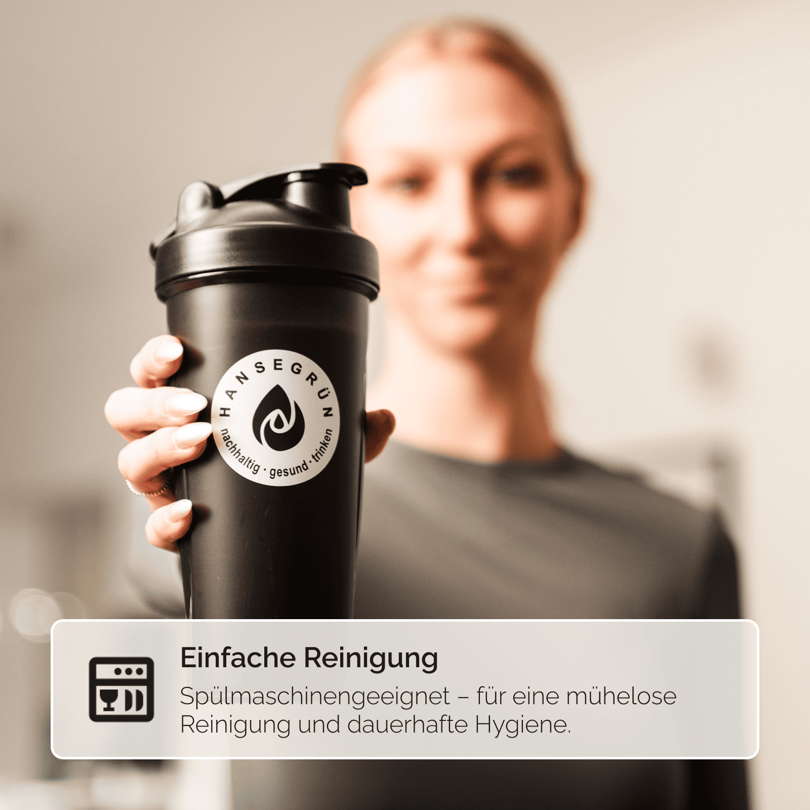 PROTEIN SHAKER SCHWARZ