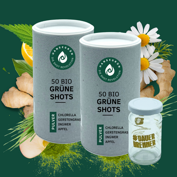SPARPACK - 2 x 50 BIO GRÜNE DARM SHOTS