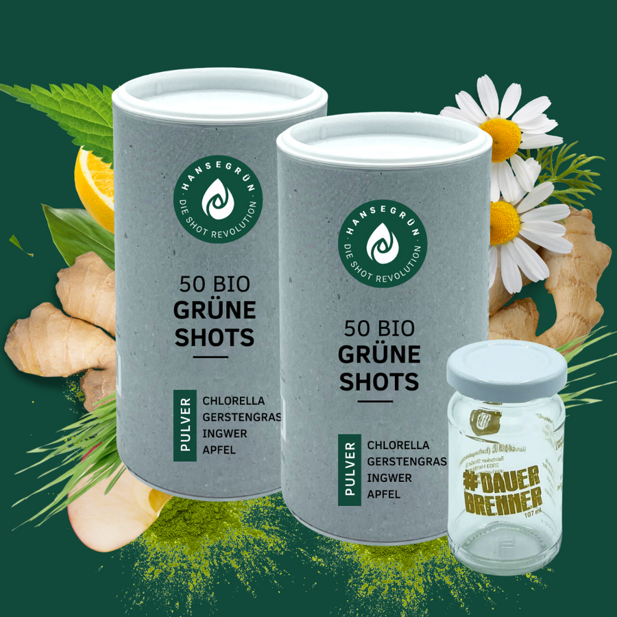 SPARPACK - 2 x 50 BIO GRÜNE DARM SHOTS