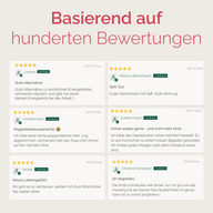 DAILY SHAKES "BEERE": Grafik mit Kundenbewertungen