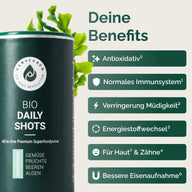 DAILY CLASSIC SHOTS: Grafik der Dose mit Benefit-Hinweisen