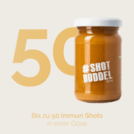 IMMUN SHOTS: Grafik, bis zu 50 Immun Shots in einer Dose, Glas mit Pulver