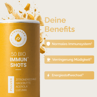 IMMUN SHOTS: Grafik der Dose mit Benefit-Hinweisen