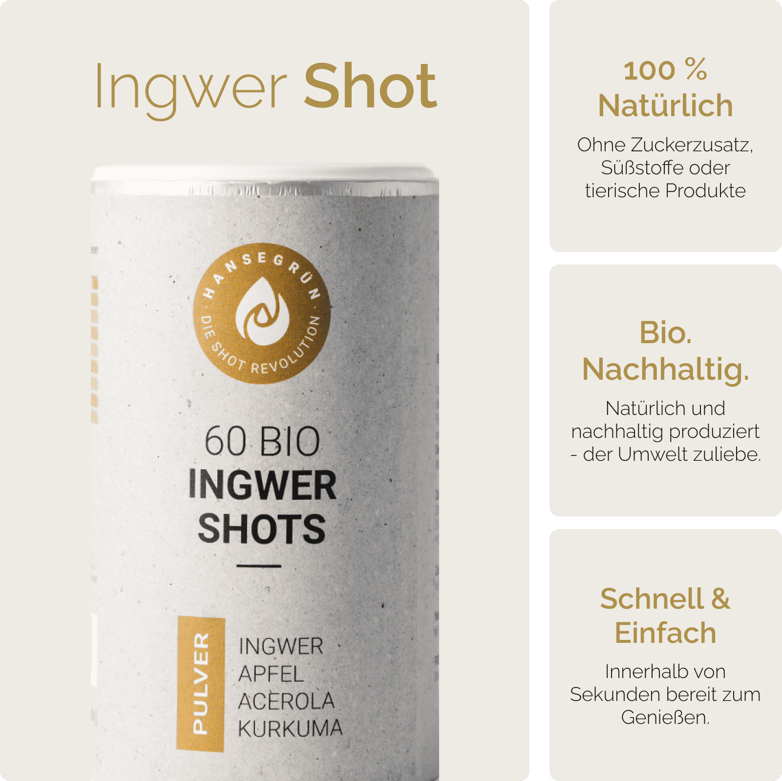 60 BIO INGWER KURKUMA SHOTS