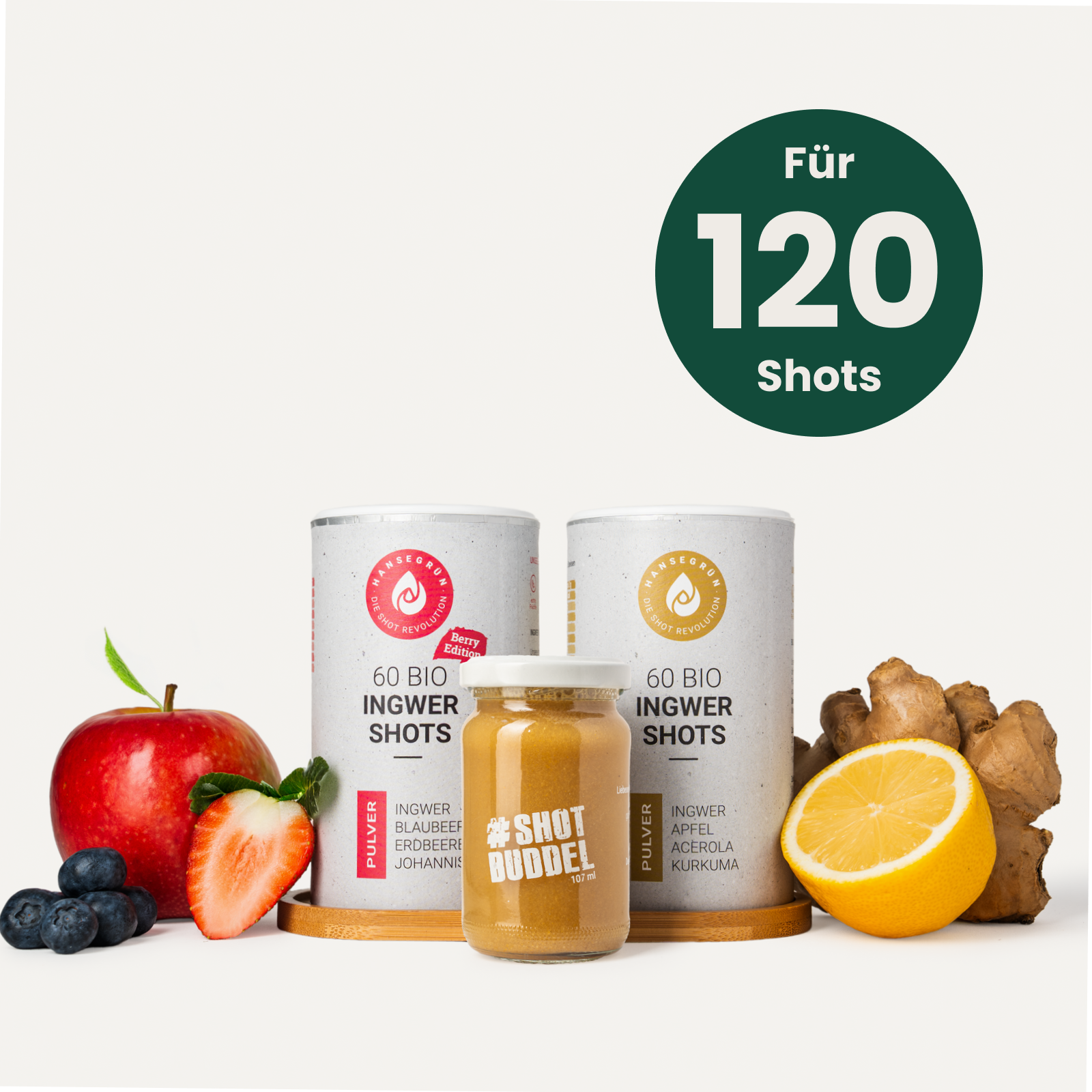 KENNLERNSET INGWER SHOTS