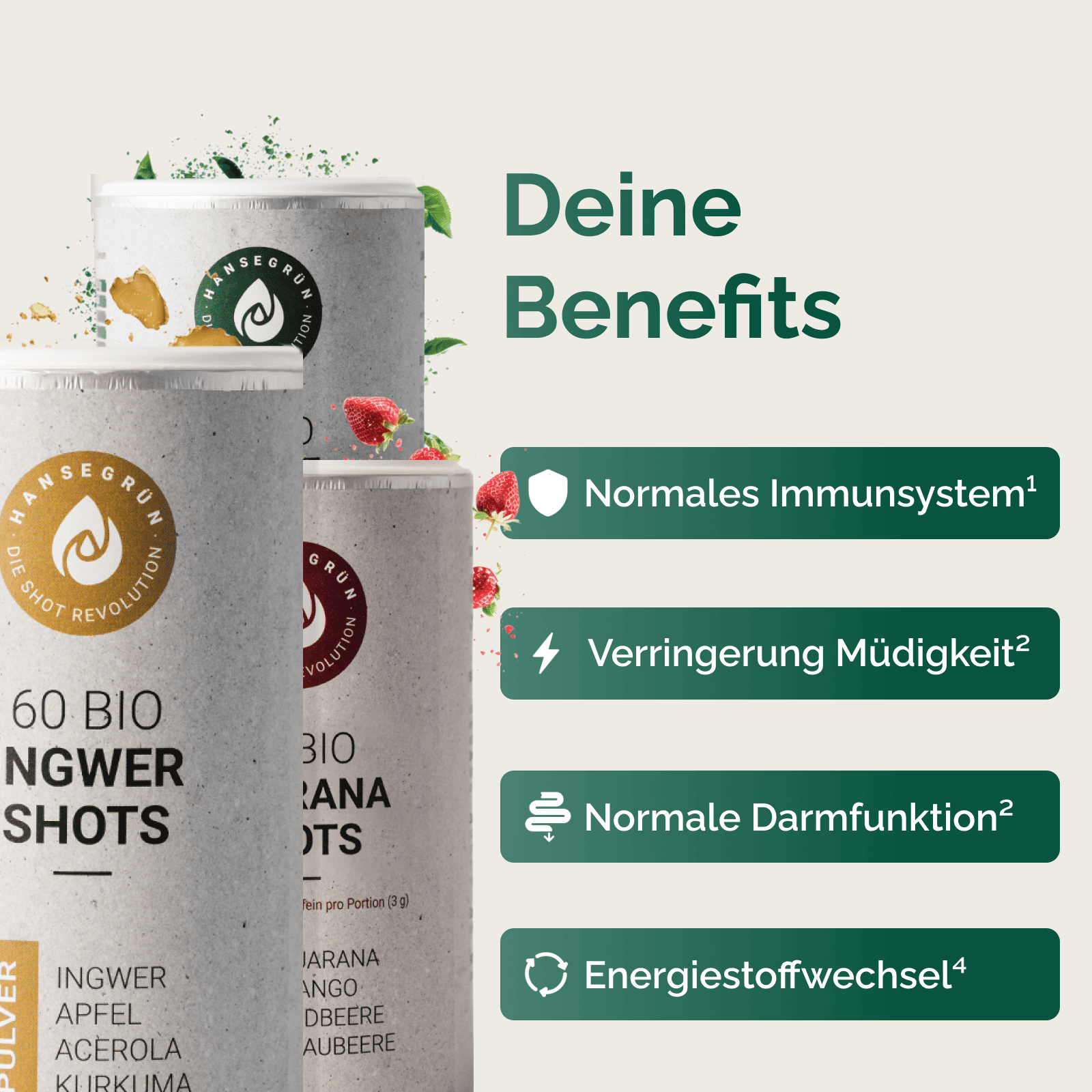 KENNLERNSET - BIO SHOTS