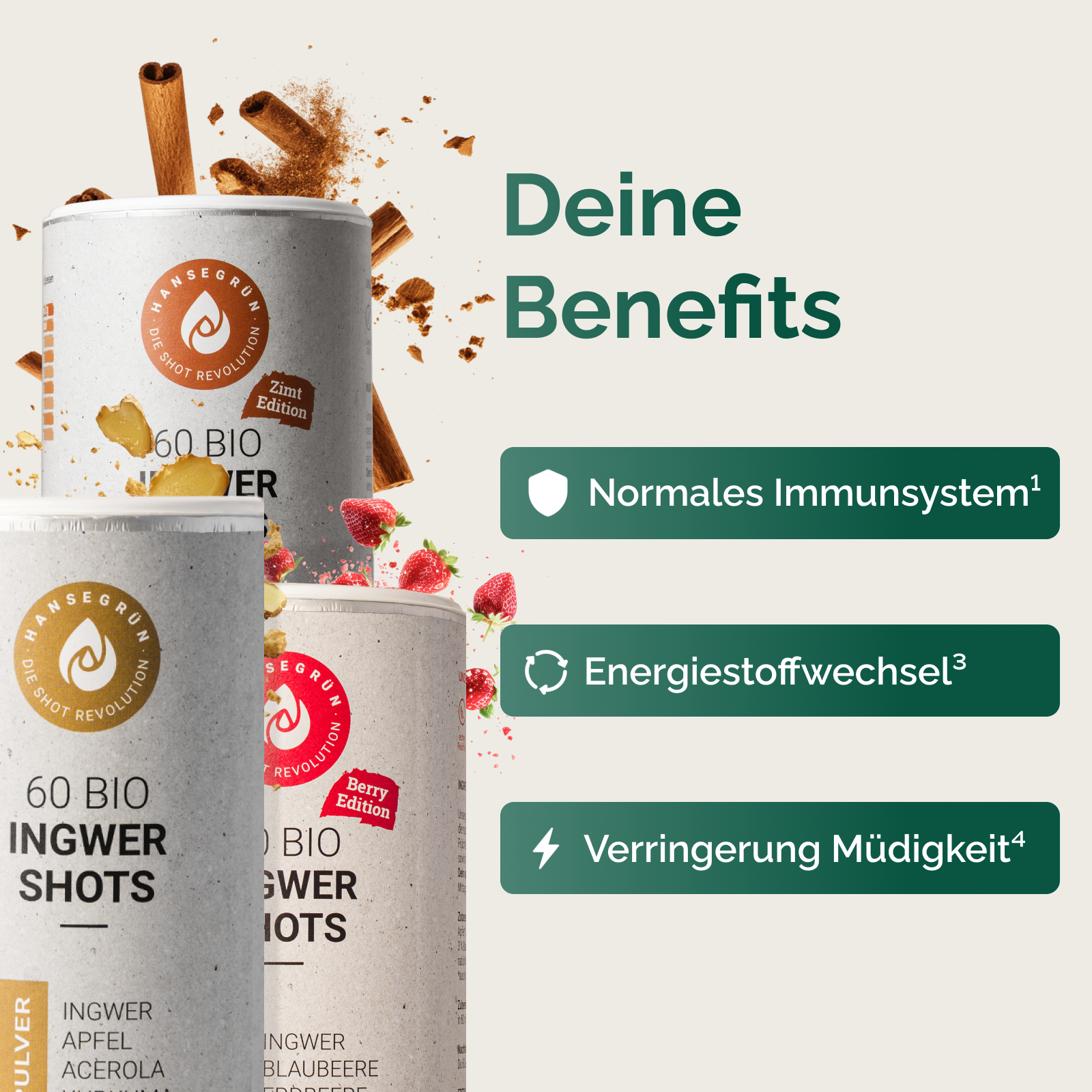 KENNLERNSET INGWER SHOTS