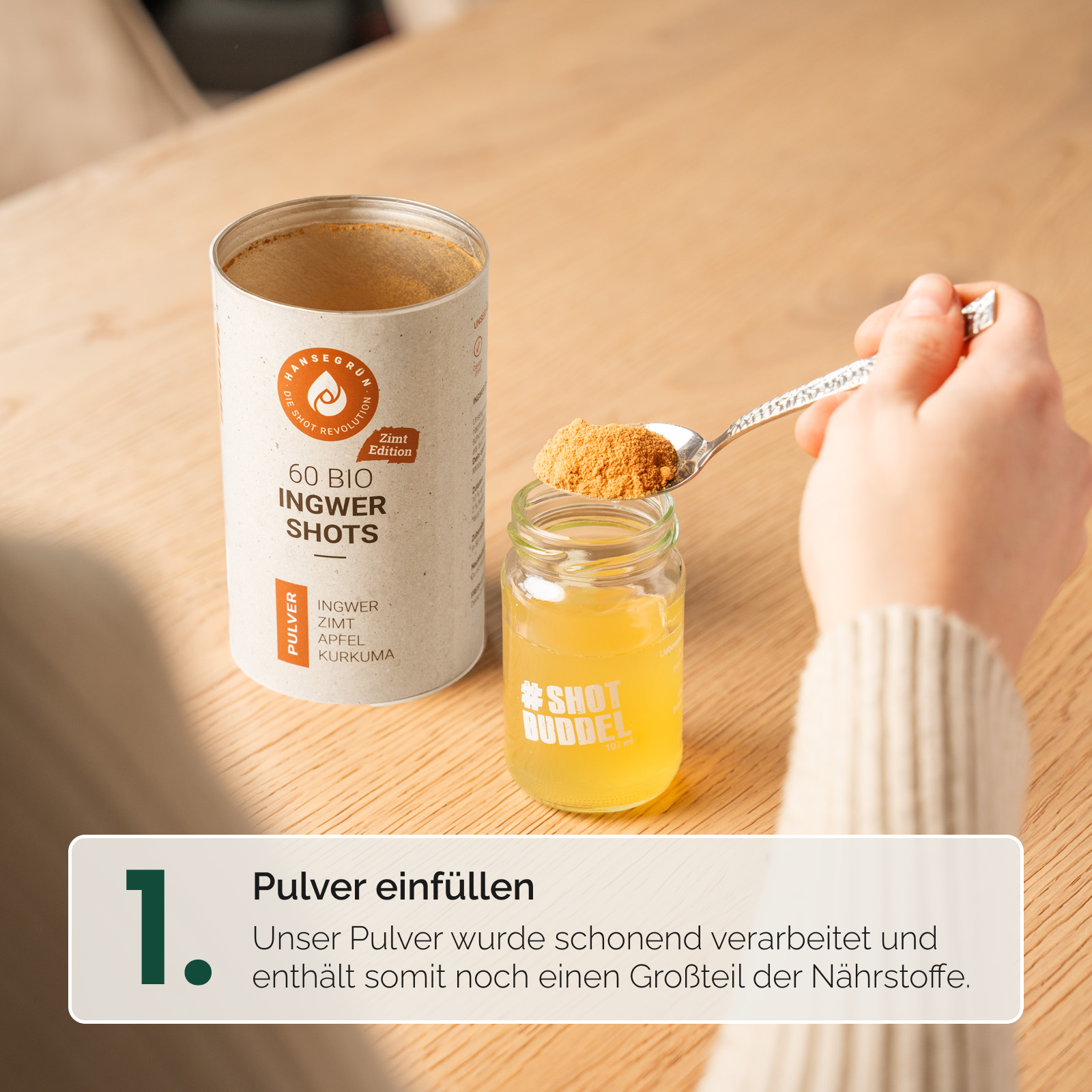 KENNLERNSET INGWER SHOTS