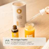 KENNENLERNSET - VITAMINE & BITTERTROPFEN: Tropfen fallen ins Shotglas