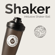 SHAKER SCHWARZ: Grafik vom Shaker und dem Shaker-Ball