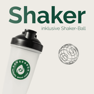 SHAKER TRANSPARENT: Grafik vom transparenten Shaker und dem Shaker-Ball