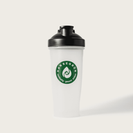 SHAKER TRANSPARENT: Transparenter Shaker mit schwarzem Deckel