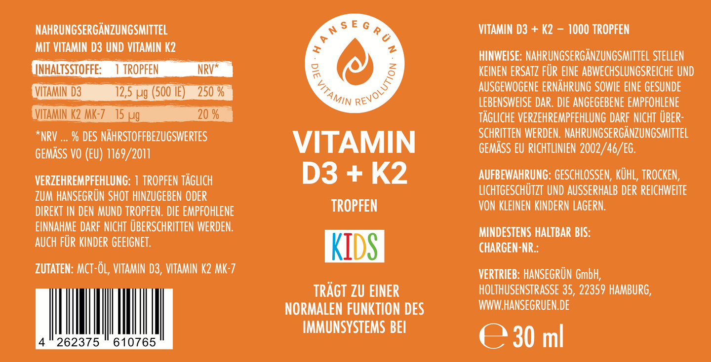 VITAMINTROPFEN D3K2 KIDS