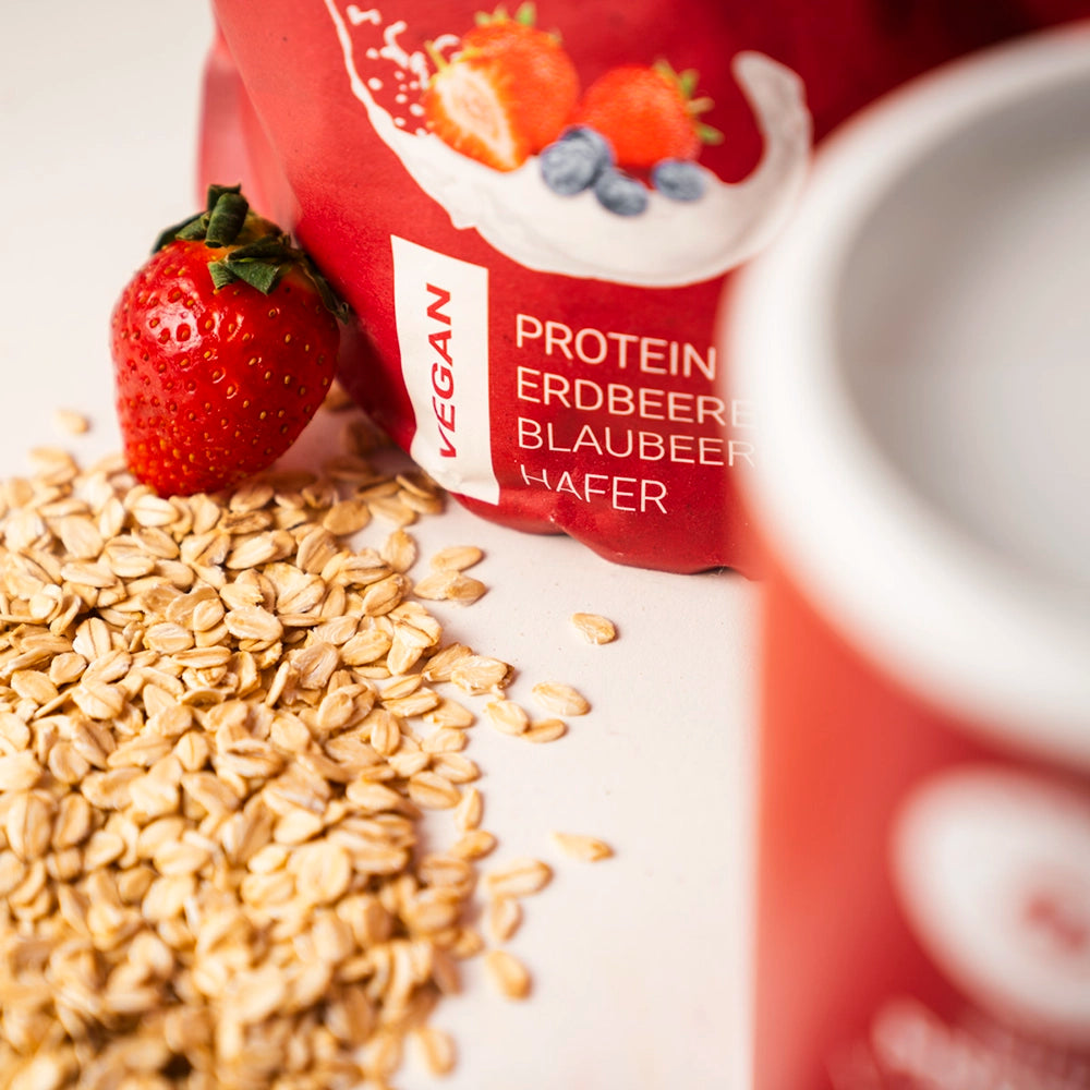 Veganes bio Protein ohne Süßstoffe mit echten Früchten 🍓