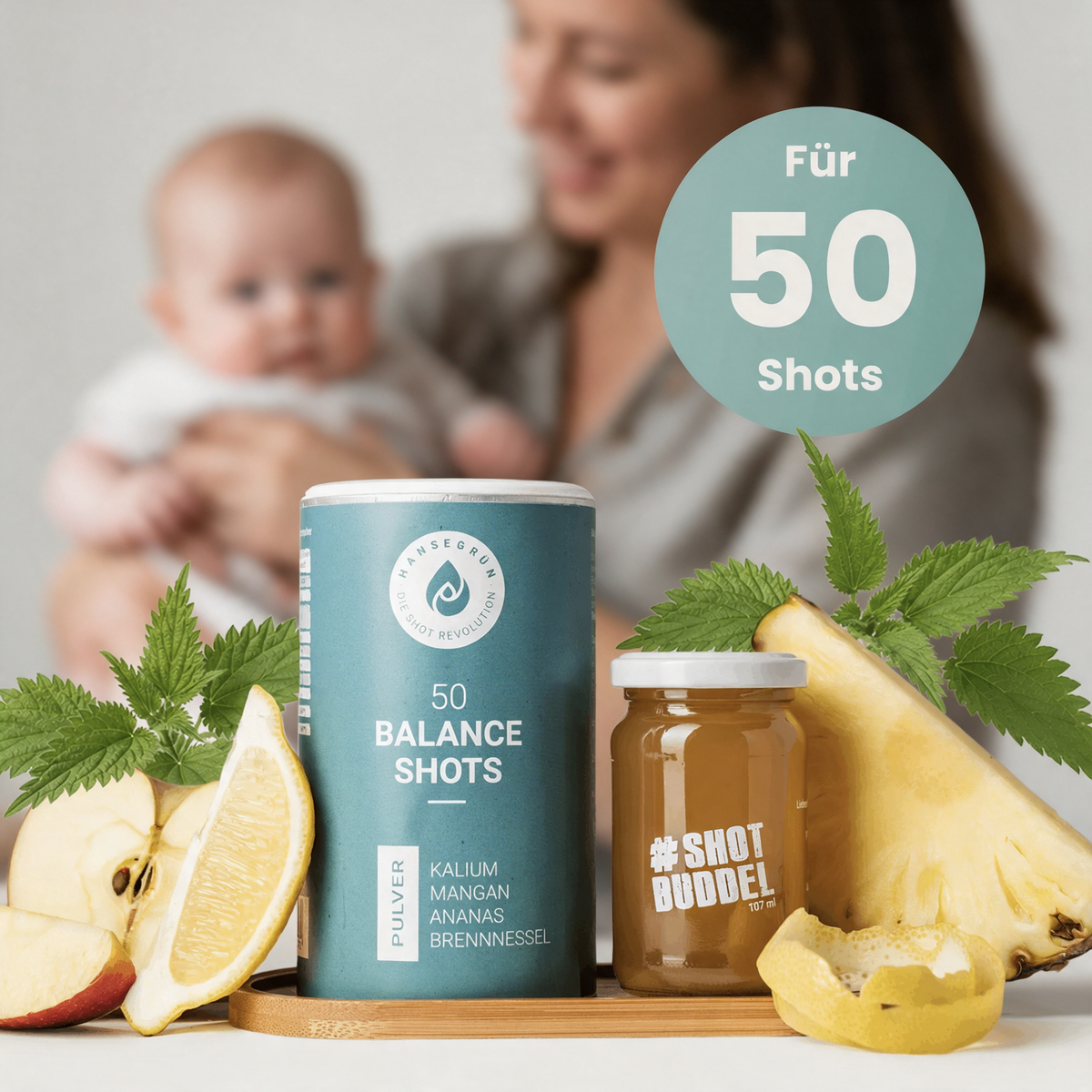 Wasser Balance Shot Hero-Bild für Mamas