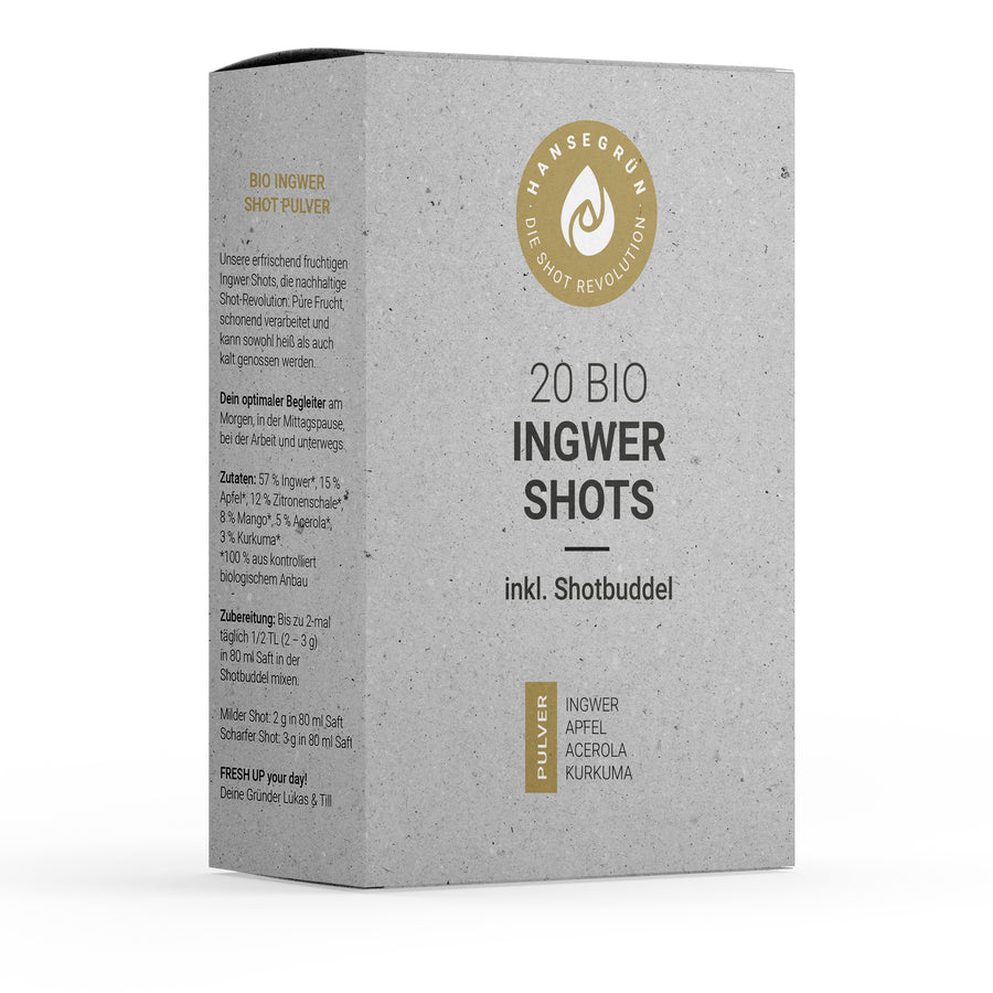 STARTERPAKET - 20 BIO INGWER SHOTS