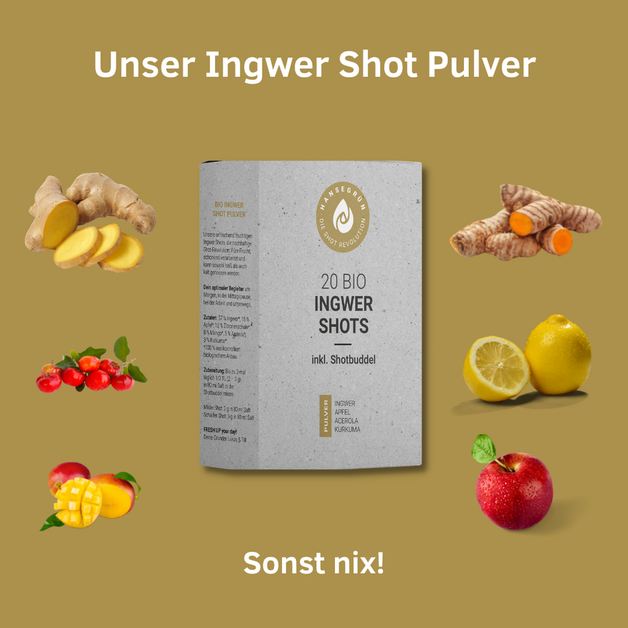 STARTERPAKET - 20 BIO INGWER SHOTS